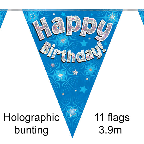 Birthday Blue Bunting 3.9m