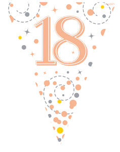 Sparkling RoseGold 18 Bunting