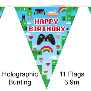 Birthday Blox Game Bunting