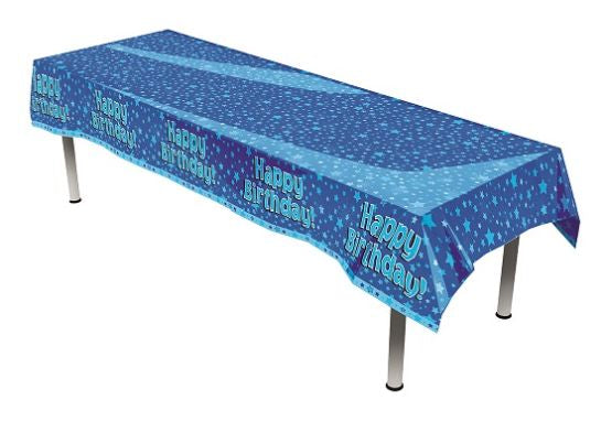 Happy Birthday Blue Tableover