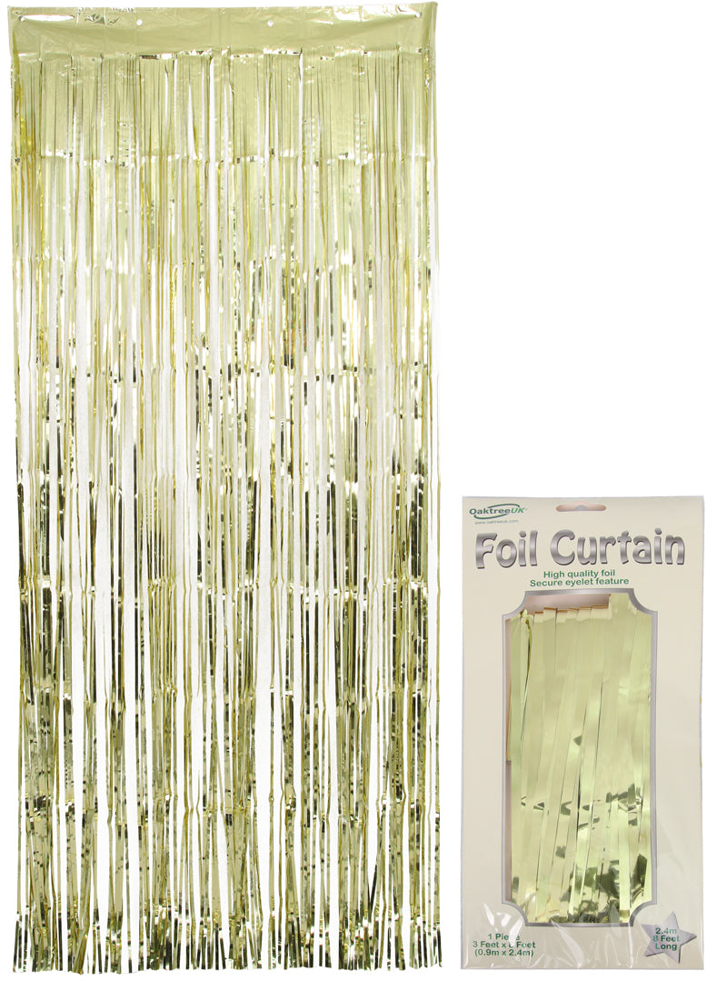 Door Curtain Foil Gold 2.40M