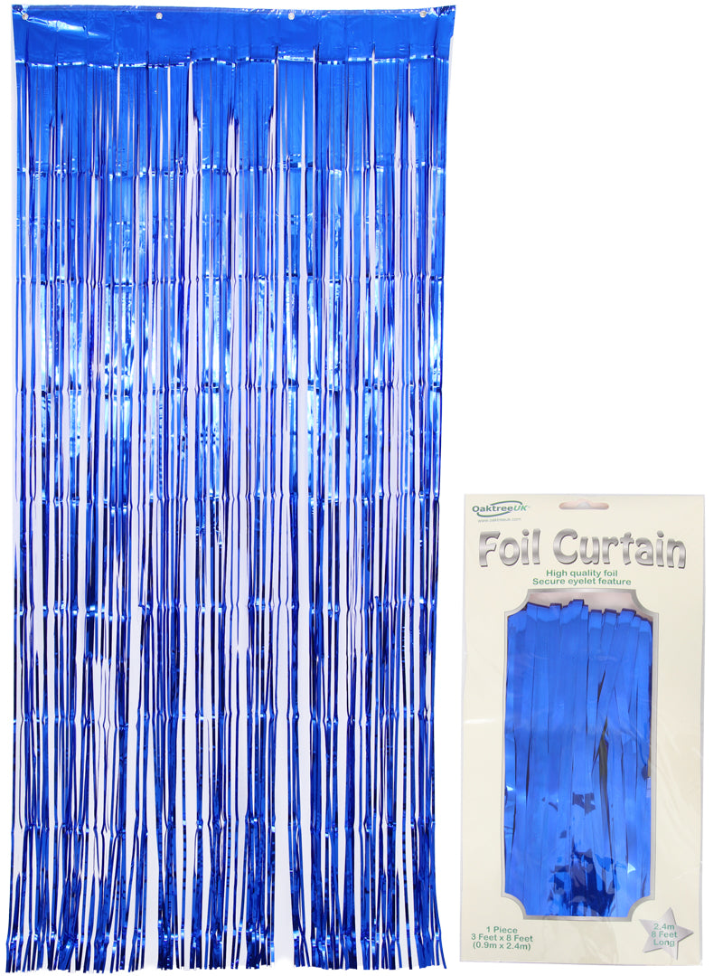 Door Curtain Foil Blue 2.40M