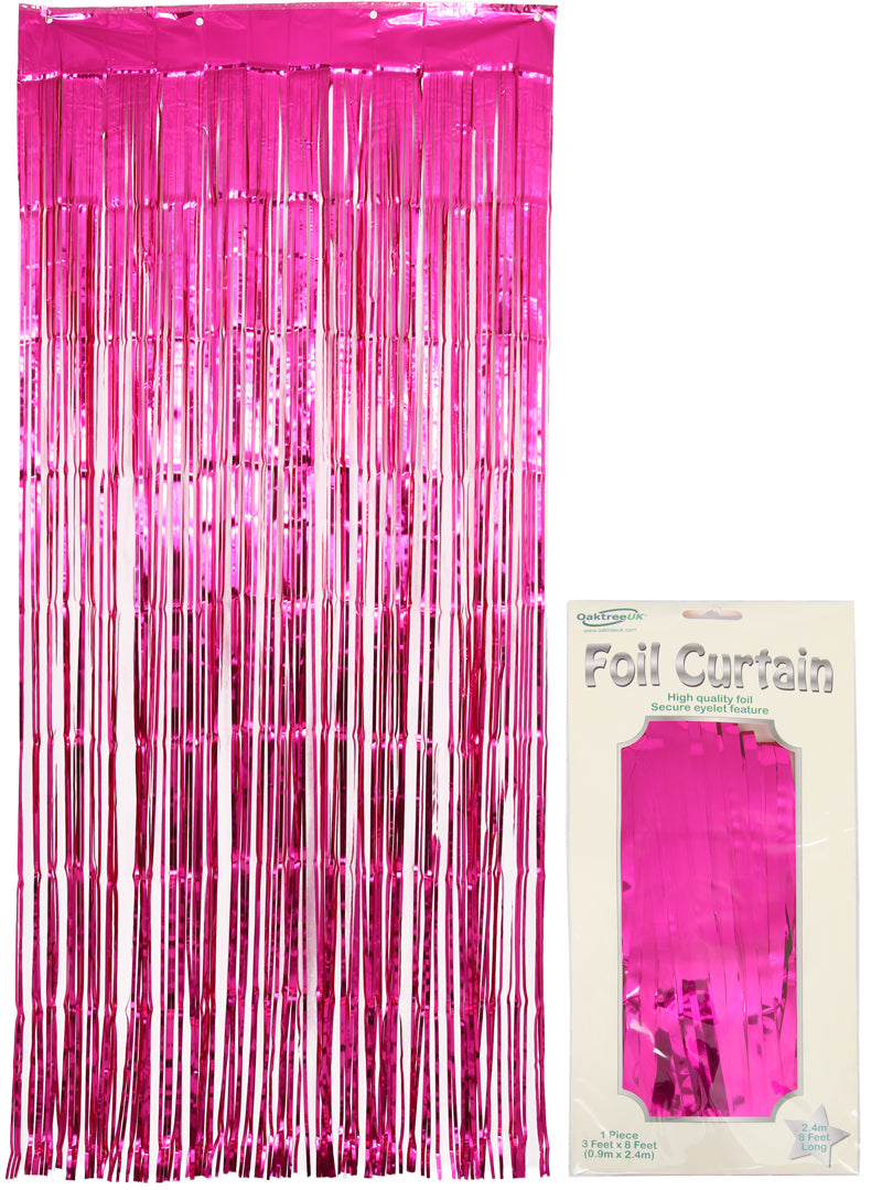 Door Curtain Foil Pink 2.40M