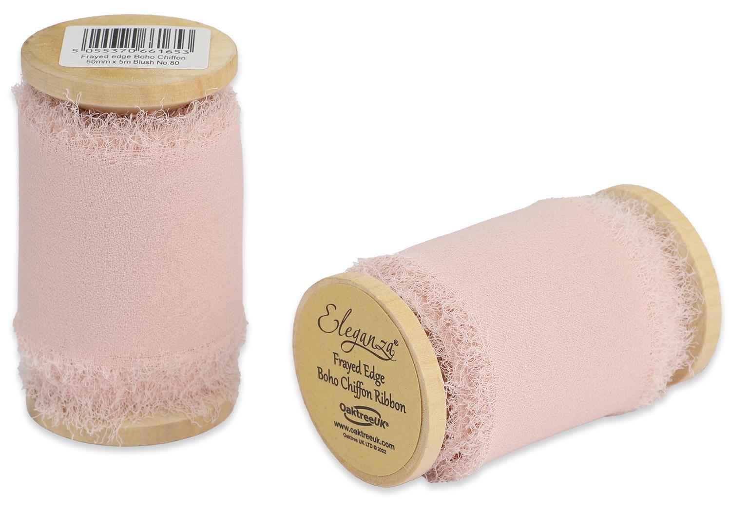 Frayed Boho Chiffon Blush