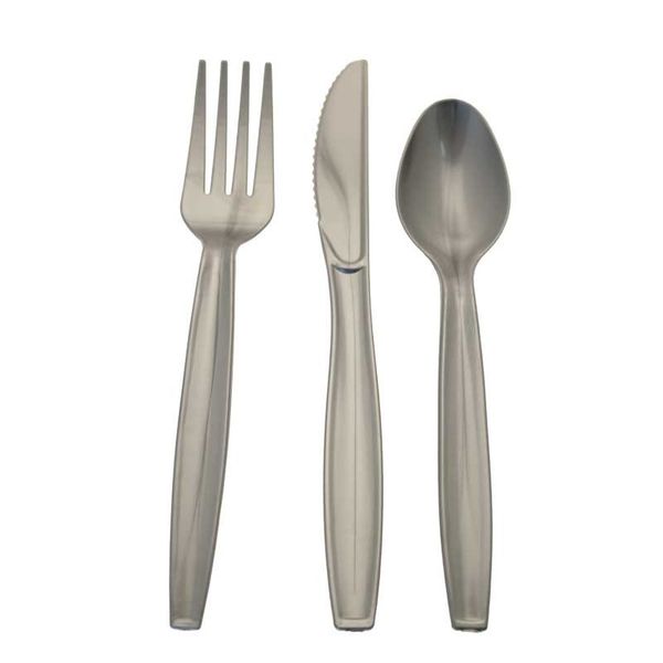 Plastic Cutlery silver 18pk