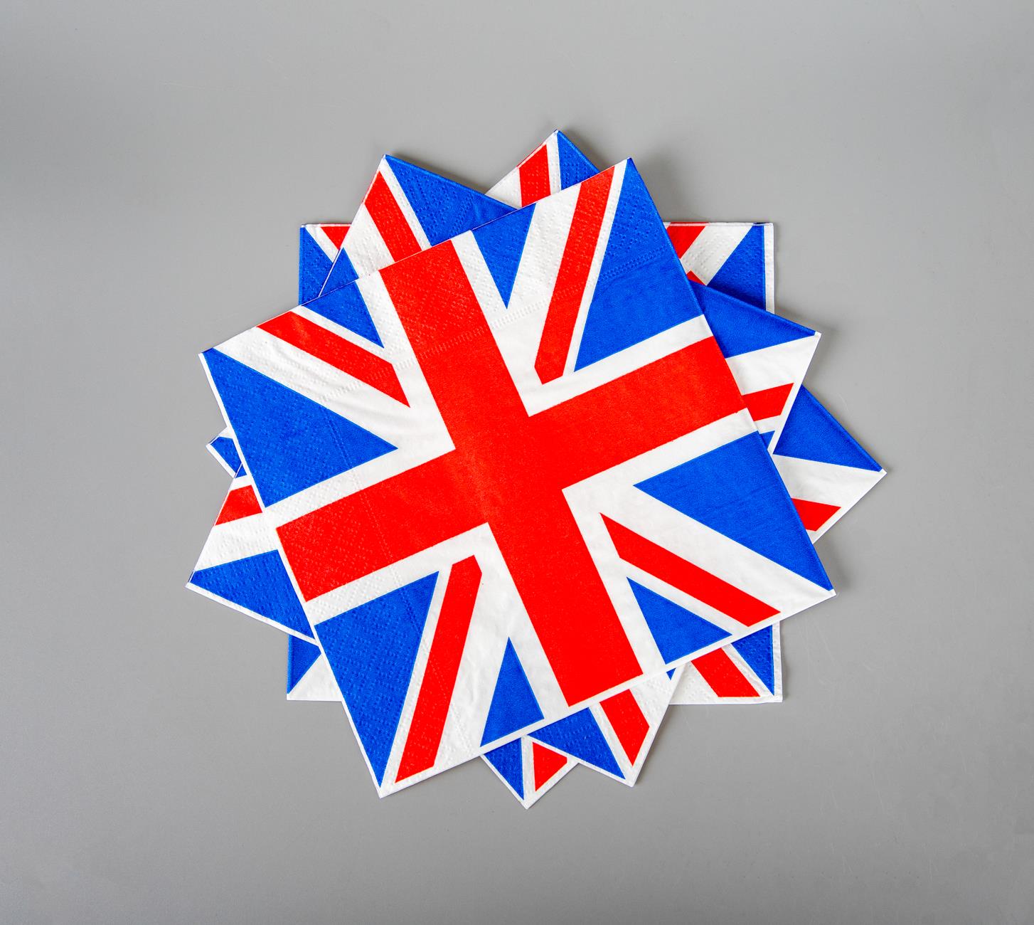 Union Jack Napkins 60pk