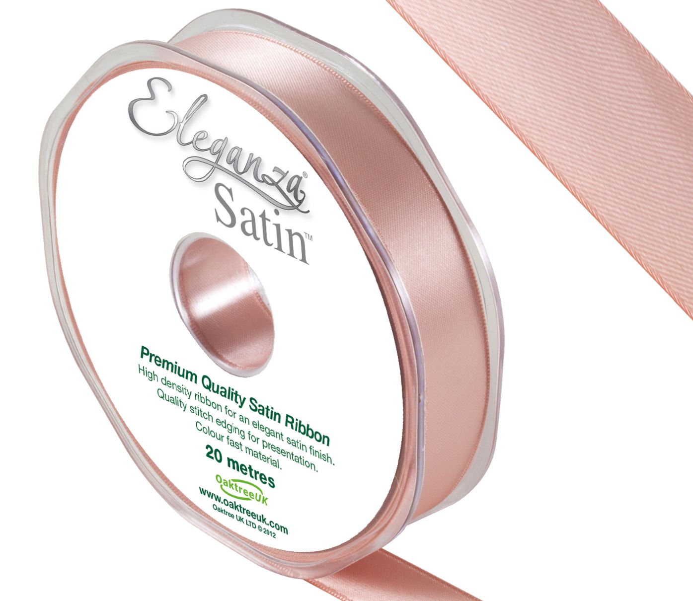 Satin Ribbon Rose Gold 15mm