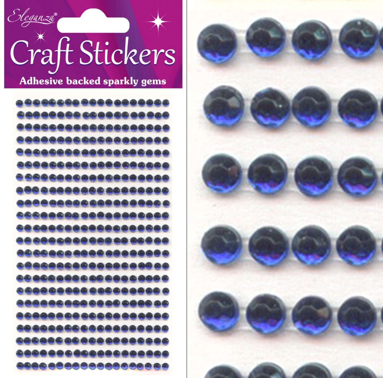 Stickers Gems Saphire Blue 3mm