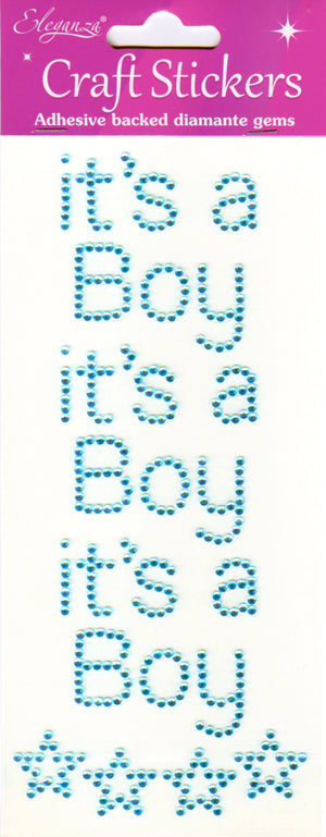 It's A Boy Blue Stickers