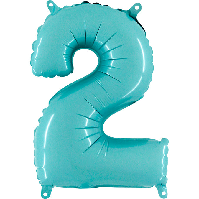 Num 2 PastelBlue 14"AirBalloon