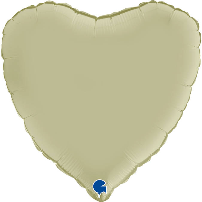 Satin olive18" heart Balloon