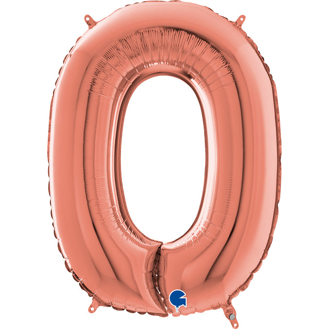 Num 0 Rosegold 26" Balloon