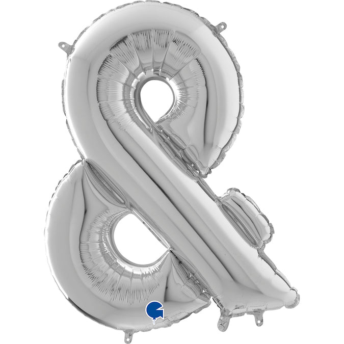 & Symbol Silver 26" Balloon