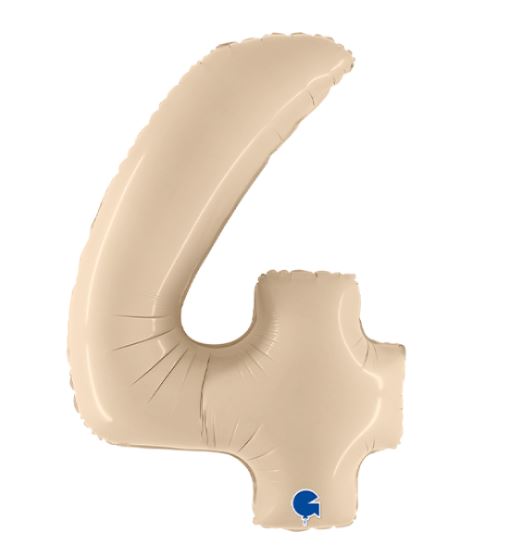 Num 4 Satin Cream 40" Balloon