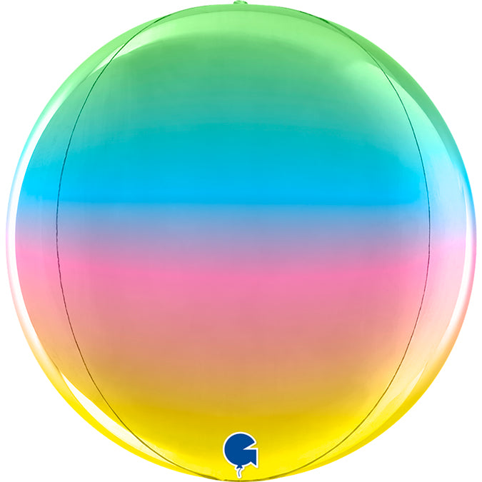 Globe 11" Rainbow 4D Balloon