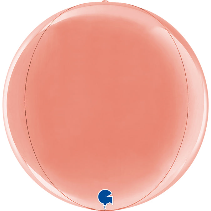 Globe 11" Rosegold 4D Balloon
