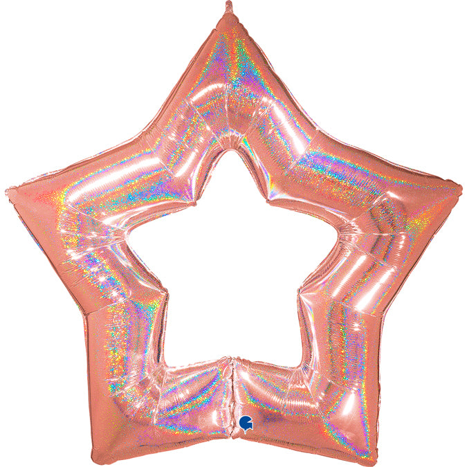 Linky Star Glitter Rose Gold