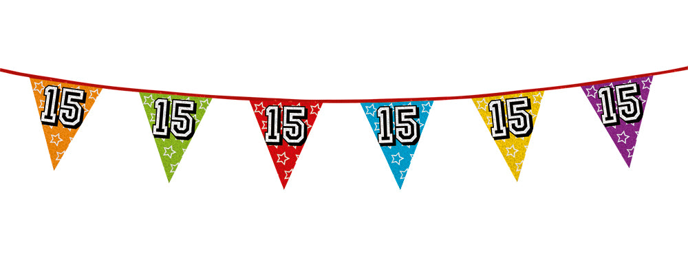 Holographic 15th Bunting
