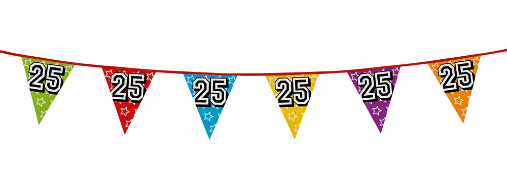 Holographic 25th Bunting