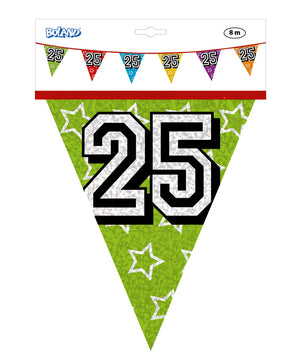 Holographic 25th Bunting