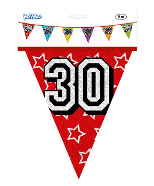 Holographic 30th Bunting