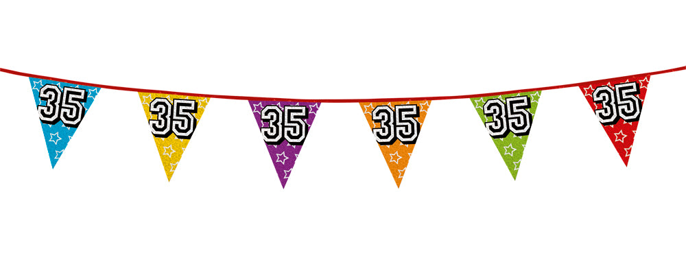 Holographic 35th Bunting