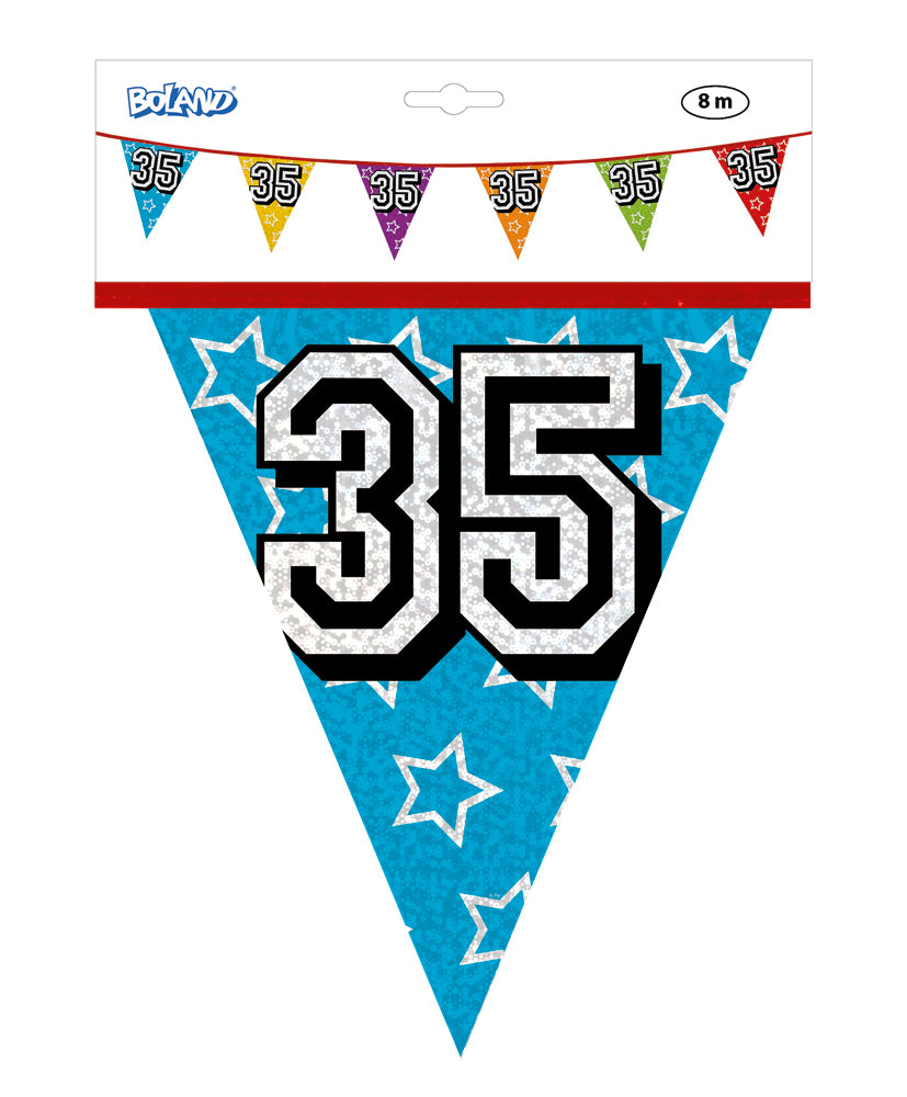 Holographic 35th Bunting