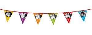 Holographic 40th Bunting