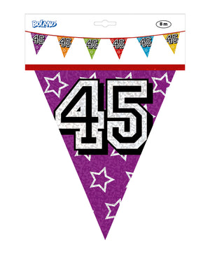 Holographic 45th Bunting