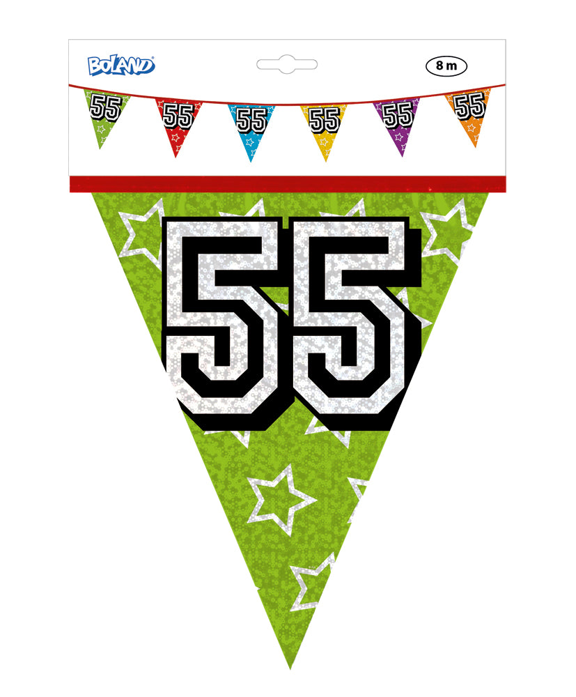 Holographic 55th Bunting