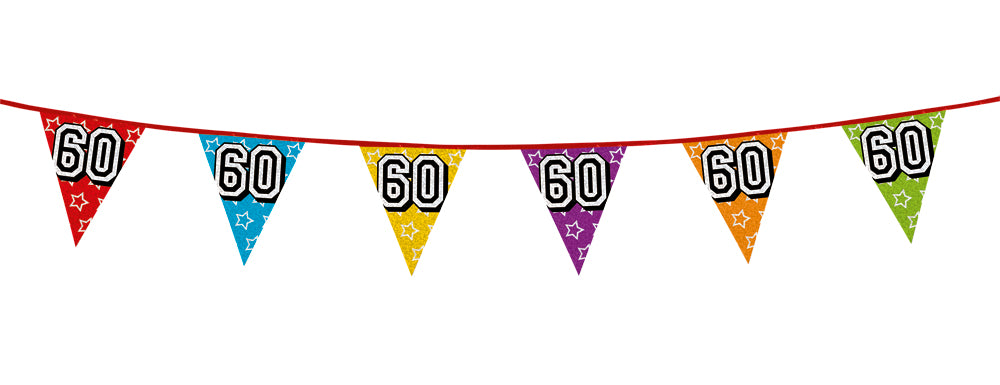 Holographic 60th Bunting