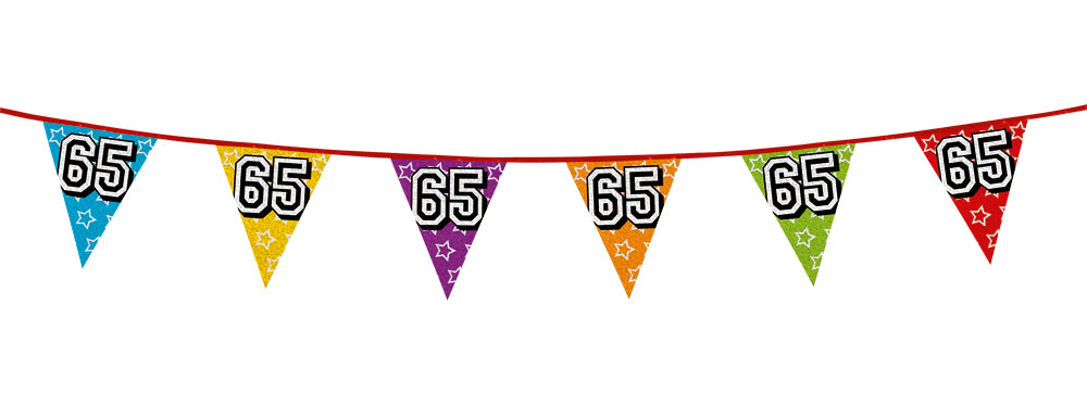 Holographic 65th Bunting