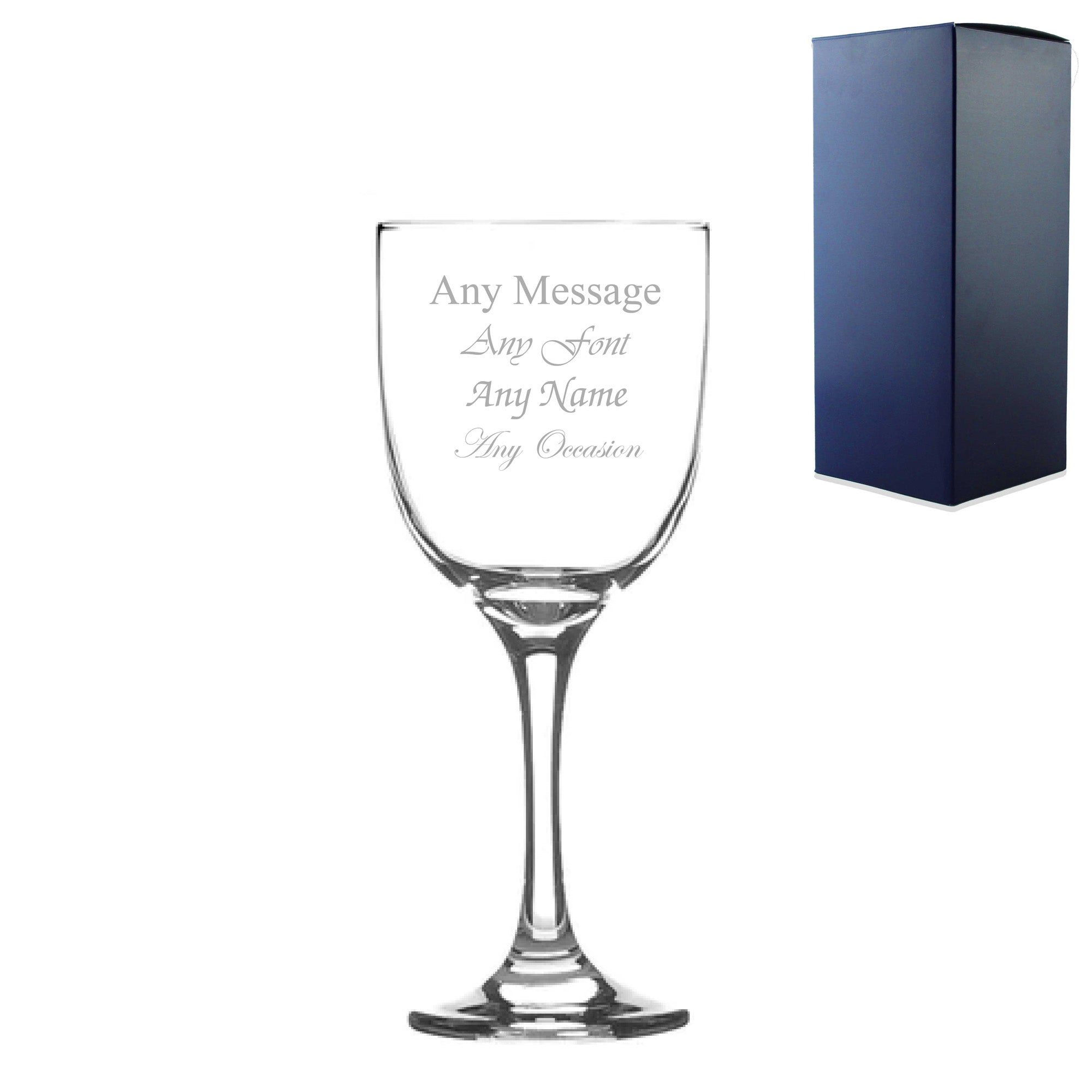 Engraved 365ml Campana Wine Glass with Gift Box Image 2