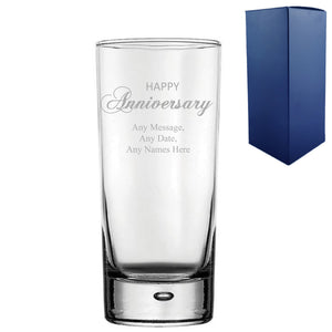 Engraved Anniversary Bubble Hiball, Gift Boxed Image 2