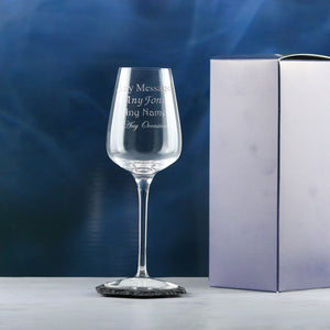 Engraved Crystal Wine Glass, Sublym Small 250ml Glass, Gift Boxed Image 3
