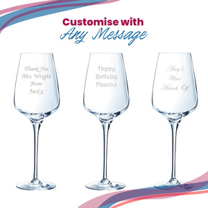 Engraved Crystal Wine Glass, Sublym 350ml Glass, Gift Boxed Image 5
