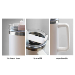 Engraved Extra Large White Travel Cup 40oz/1135ml, Any Message Image 6