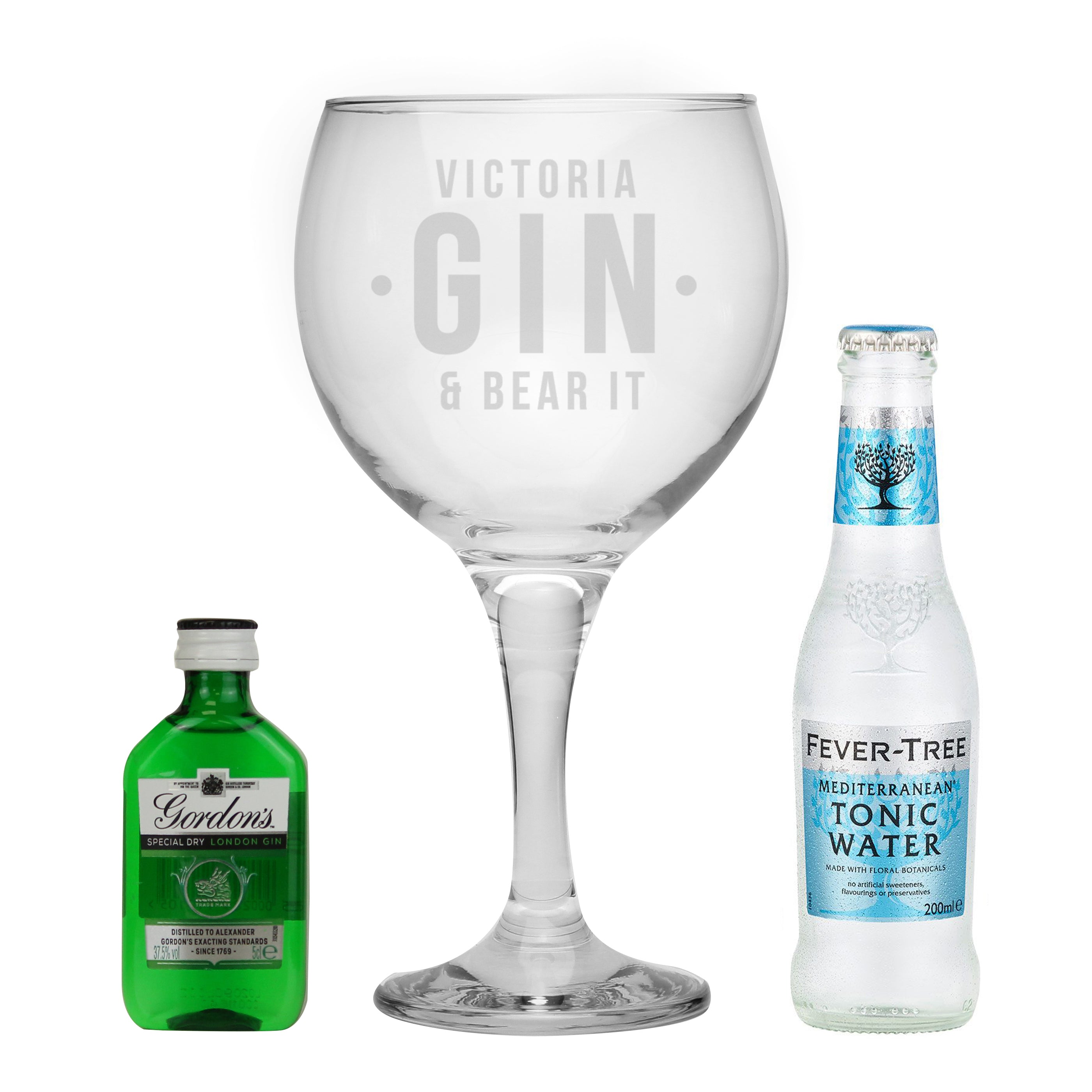 Personalised Gin & Bear Gin Set
