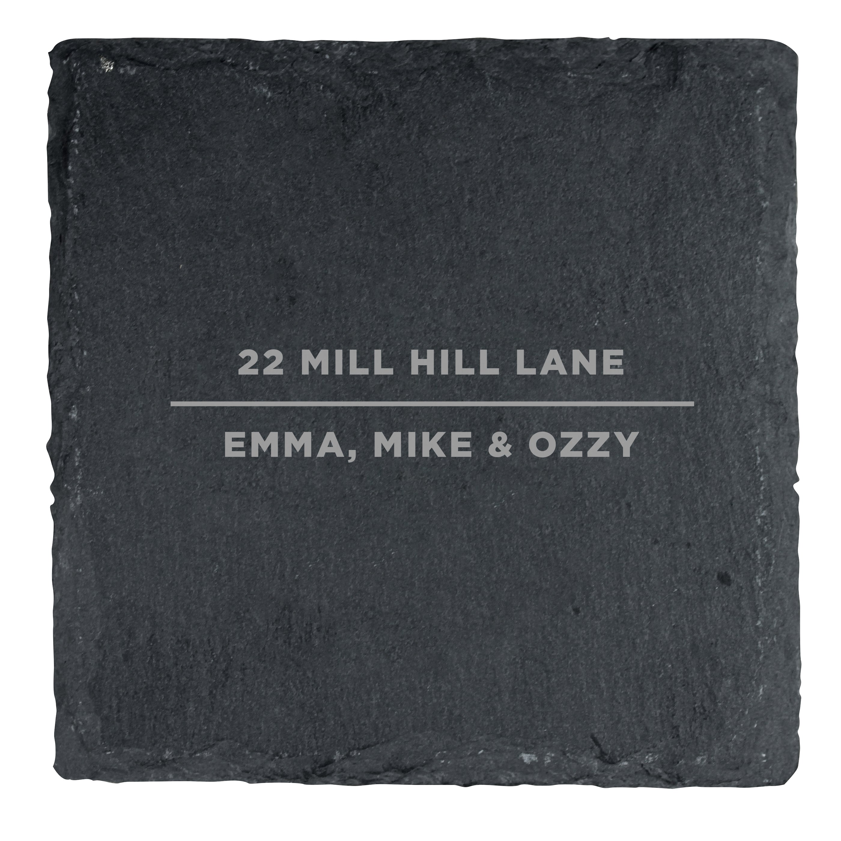 Personalised Classic Single Slate Coaster