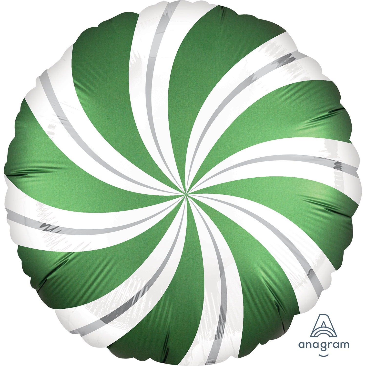 SatinEmrald Swirl Foil Balloon