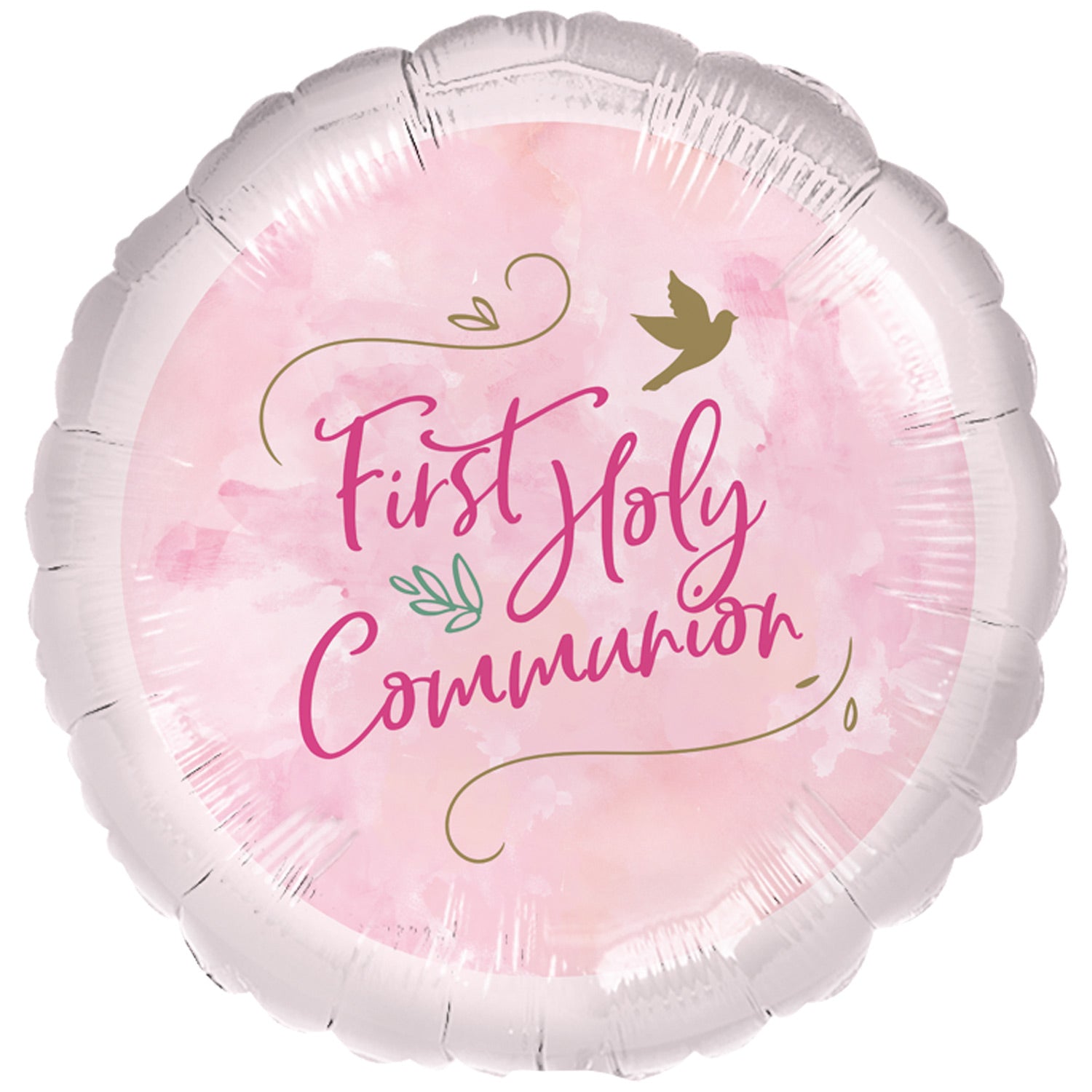 First Communion Pink Balloon