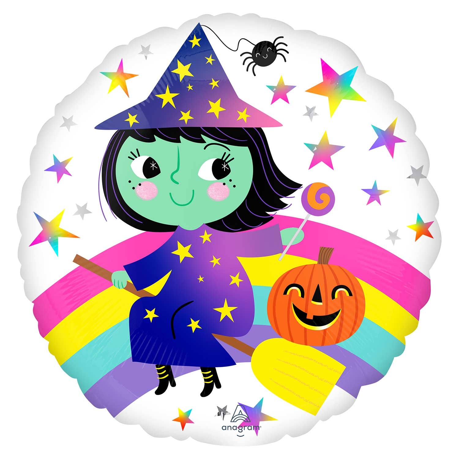 Rainbow Witch 18" Foil