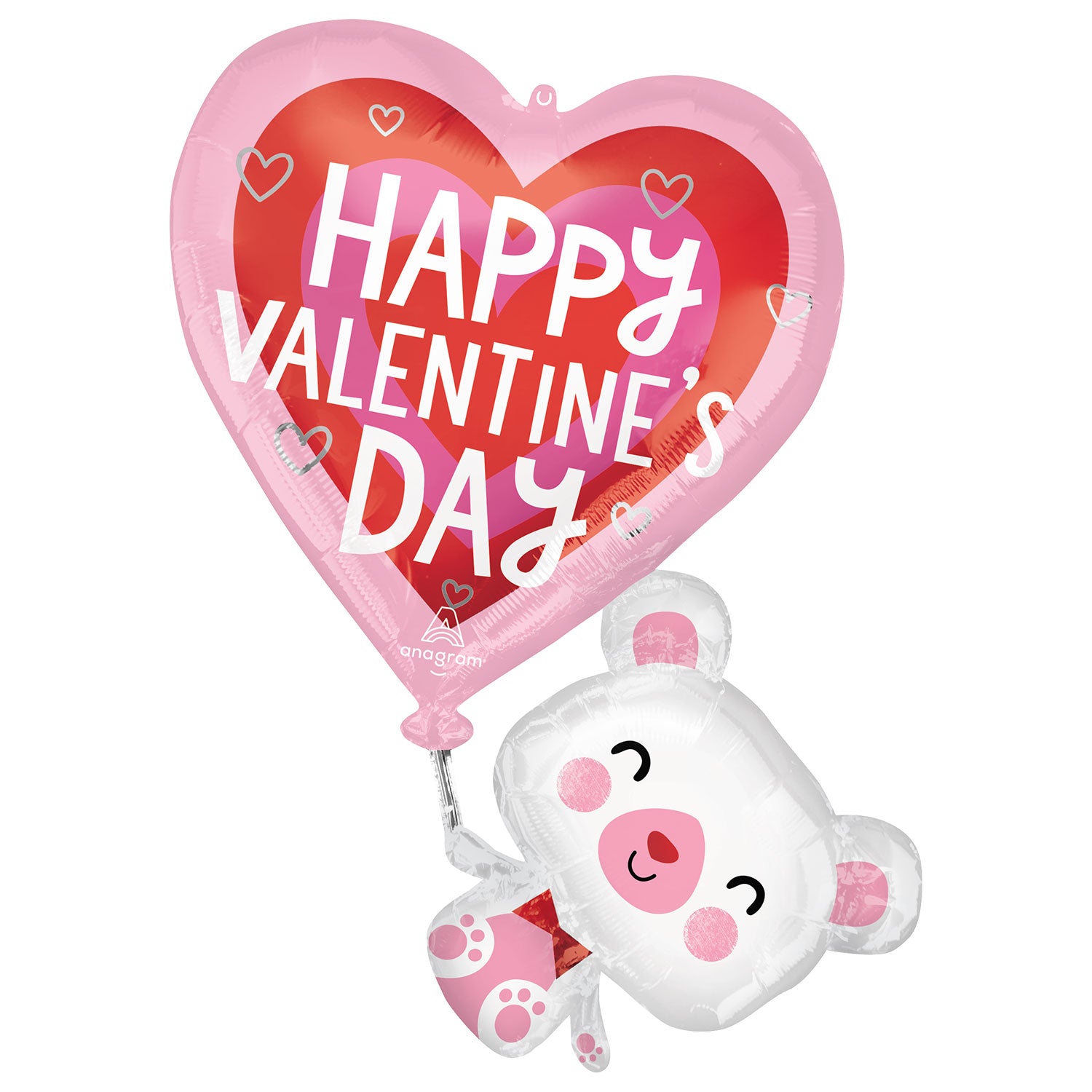 Floating Valentine's bear supe