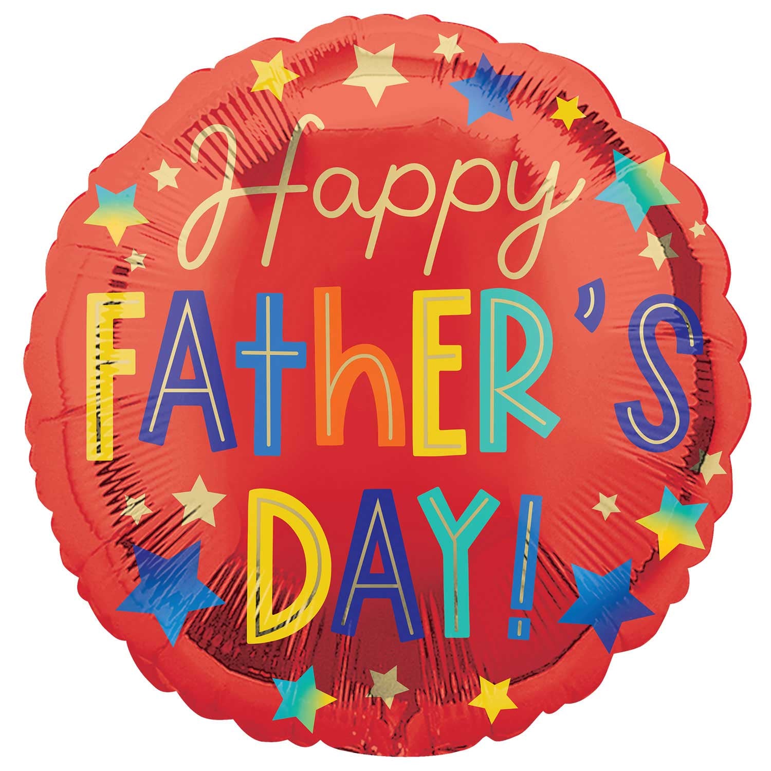 Fathers Day stars Foil Balloon
