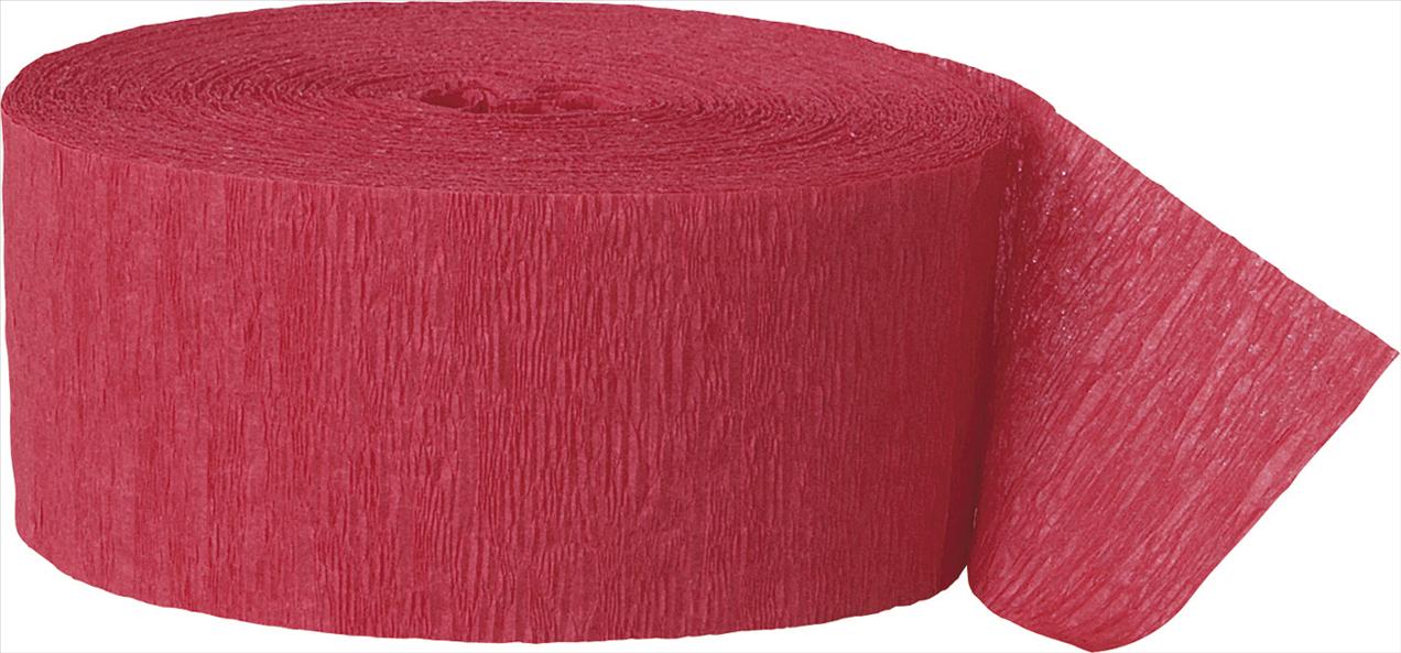 Red Crepe Streamer 81FT X 1.75