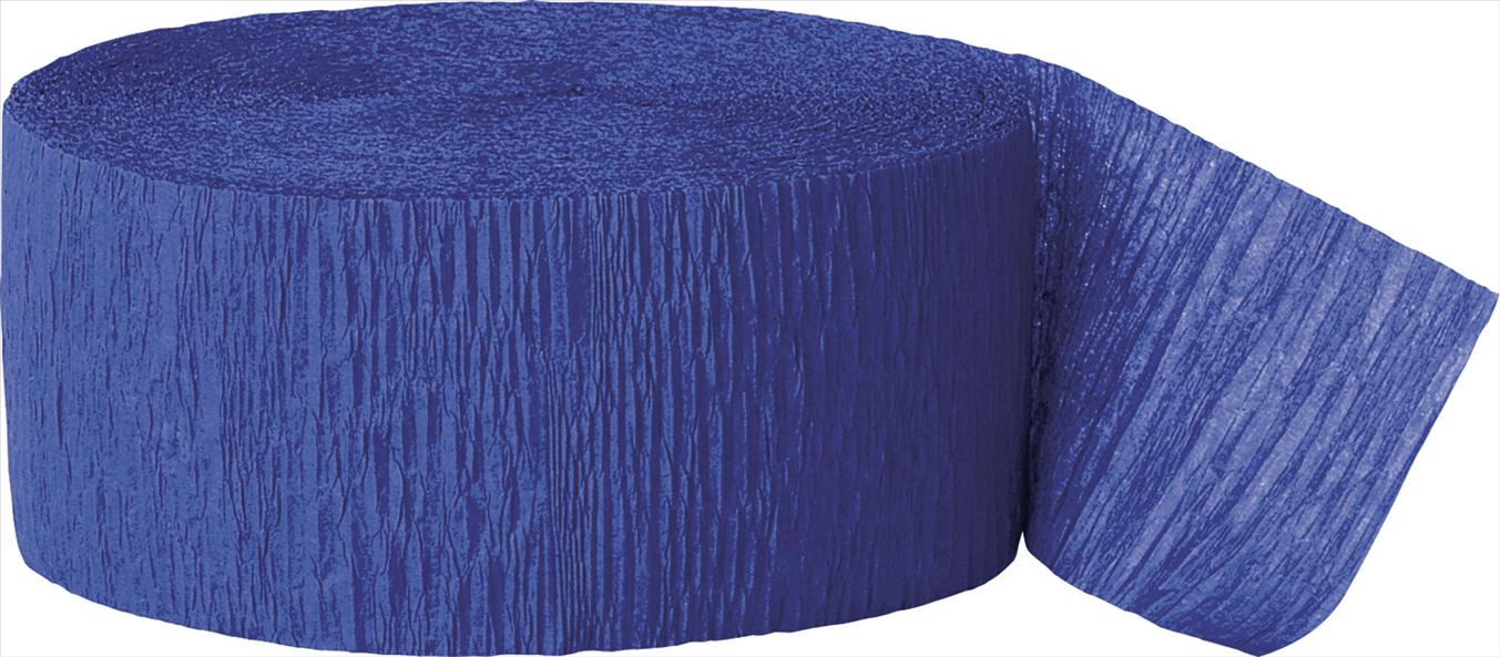 ROYAL BLUE CREPE STREAMER 81FT