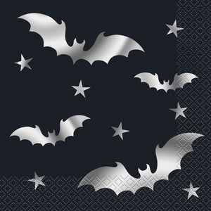 20 SILVER BATS LUN NAPKINS-FS
