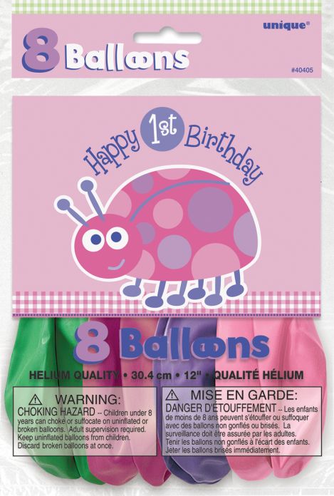 1ST BIRTHDAY LADYBUG BALLOON 1