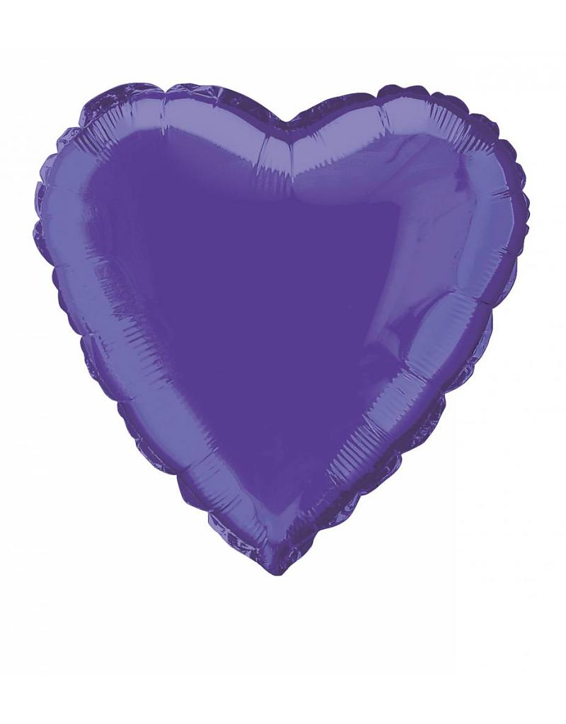 Heart Purple Foil Balloon