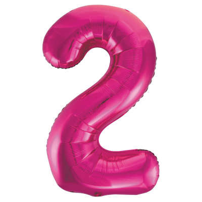 Num 2 Pink 34" Balloon